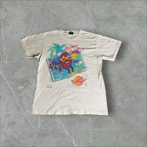 VTG The California Raisin Shirt Mens Xl White 1987 80s Changes Have A Grape Time